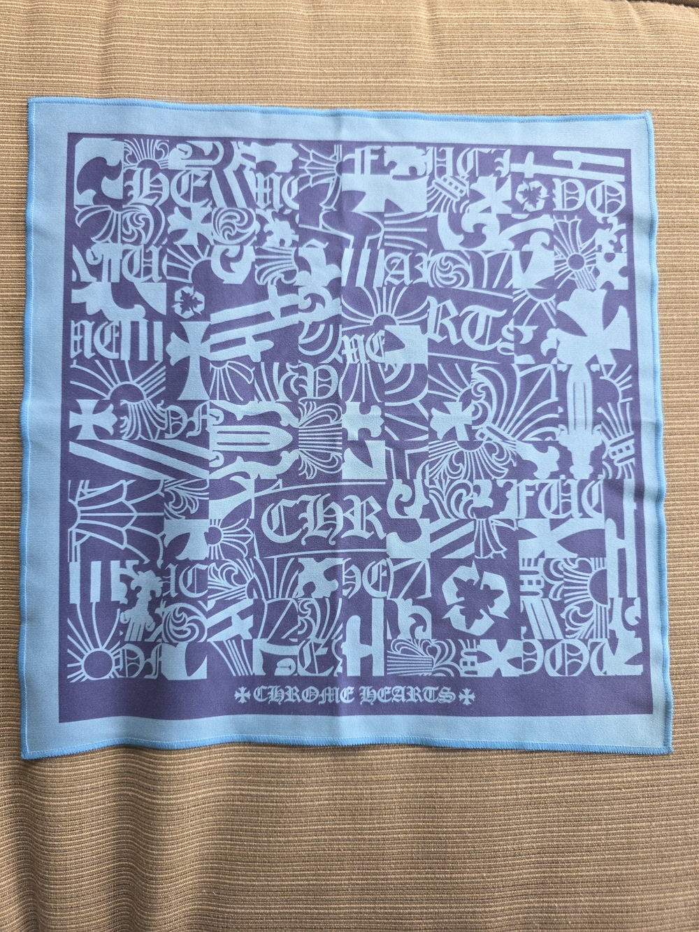 Chrome Hearts Inspired Blue Glasses Cloth